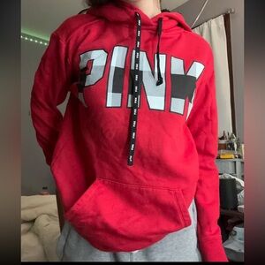 Red PINK Sherpa Hoodie